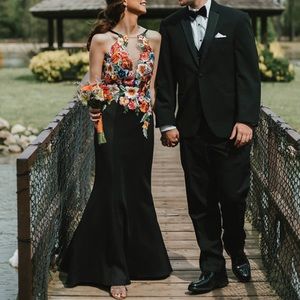 Black & Floral Jovani Prom Dress